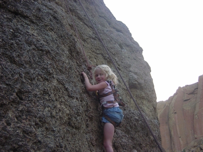 Allison O'Donnell tearing it up on How Low Can You Go - Smith Rock - Rock Climbing