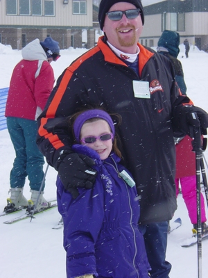 Shon O'Donnell and Haley O'Donnell at Hoodoo - Skiing Oregon