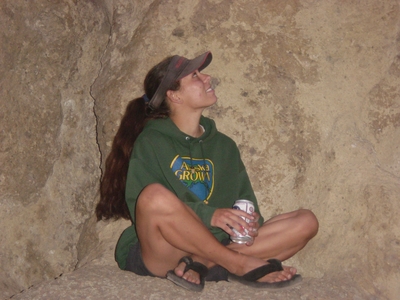 Kim and a Pabst on Rope De Dope - Smith Rock - Climbing Oregon