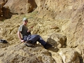 Dane Peterson serving up flapjacks for the insane at Smith Rock - Climbing Oregon