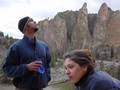Travis Wiggins and Stephano Manzo at Smith Rock, Oregon