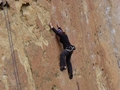 Stephanie Manzo climbing Gumby - Climbing Oregon