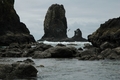 The rocks and the sea at Canon Beach